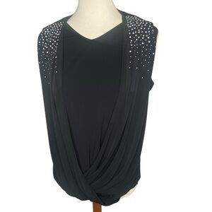 Ethyl Sleeveless Studded Blouse